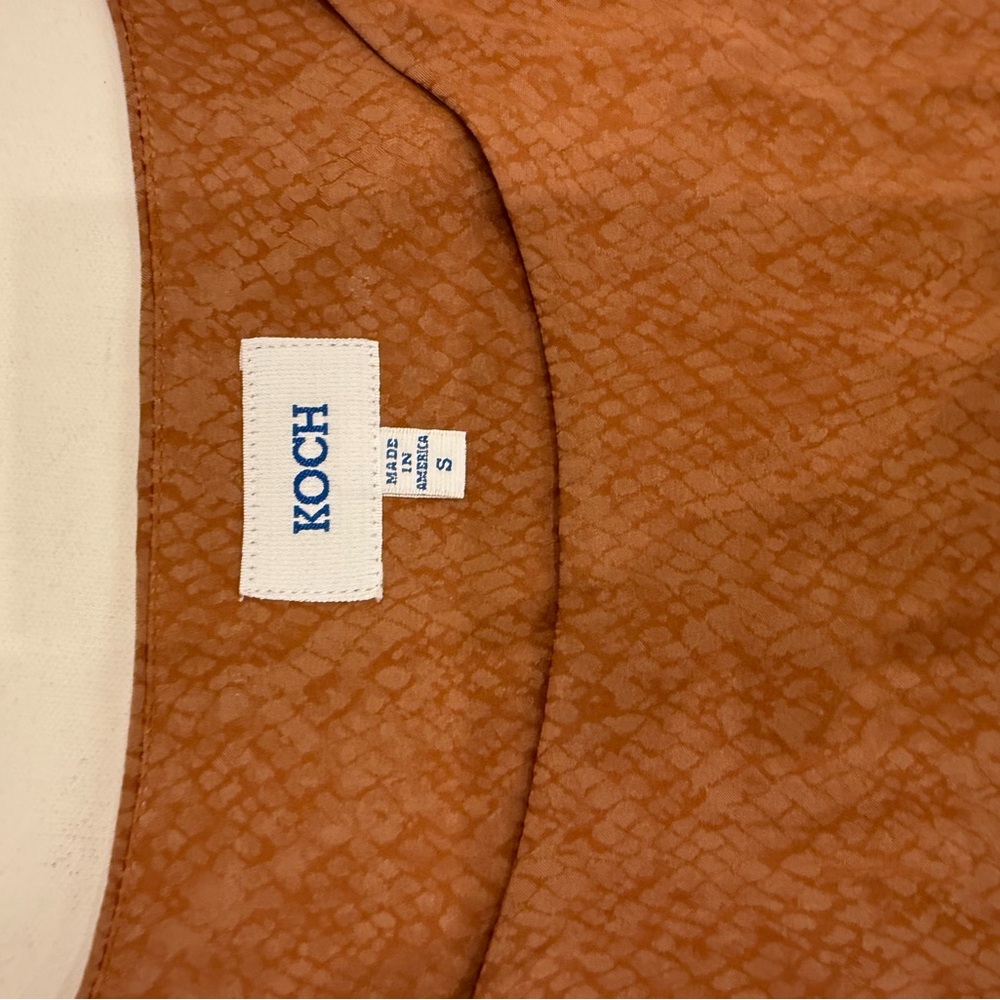 Brown Ruffle Sleeve Blouse - Picture 3 of 3